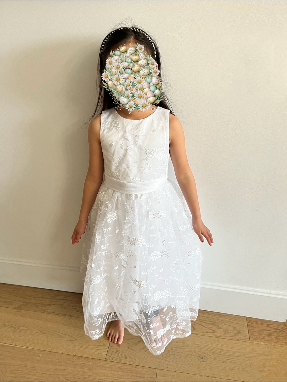 White Flower Girl Dress